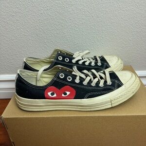 Converse Chuck Taylor All Star 70 Ox Comme des Garcons PLAY Black Size 9